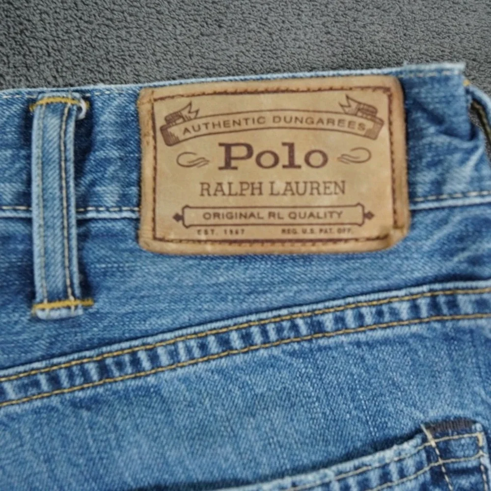 Polo‎ Ralph Lauren Hampton Jeans Men 38Tx36 Blue Tall Straight RL Logo Western